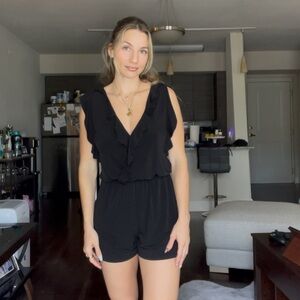 BCBG black Romper with the best stretchy material